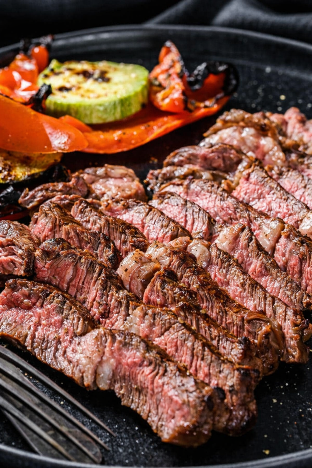beef chuck steak on the grill