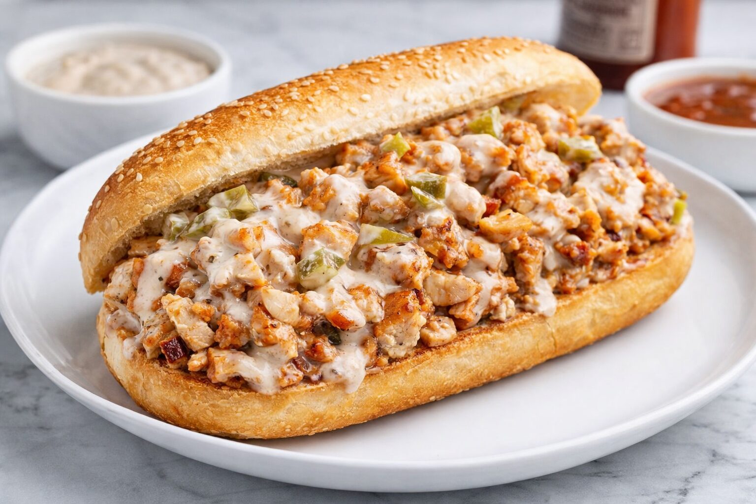 ALABAMA BBQ CHICKEN CHOPPED SANDWICH