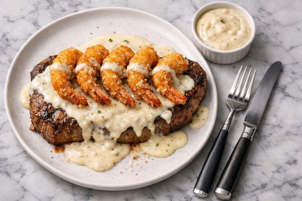 Applebee’s Shrimp Parmesan Steak Recipe – Copycat at Home