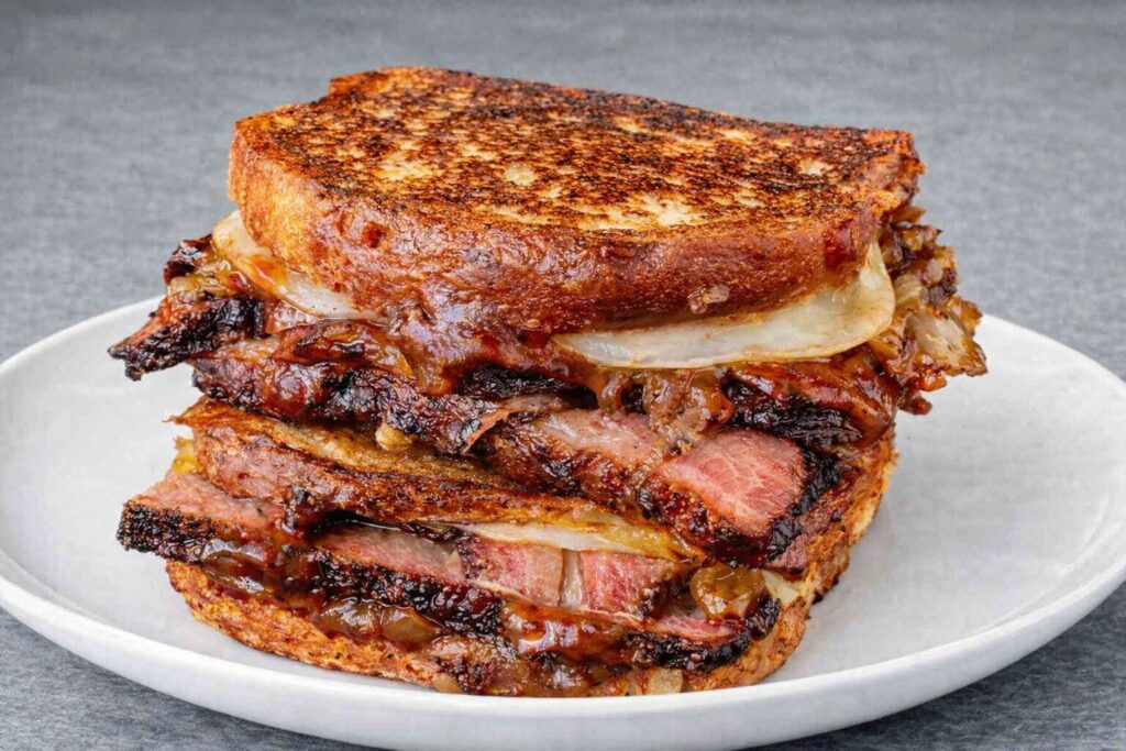BBQ Brisket Melts – Caramelized Onions & Crispy Crunch Combo