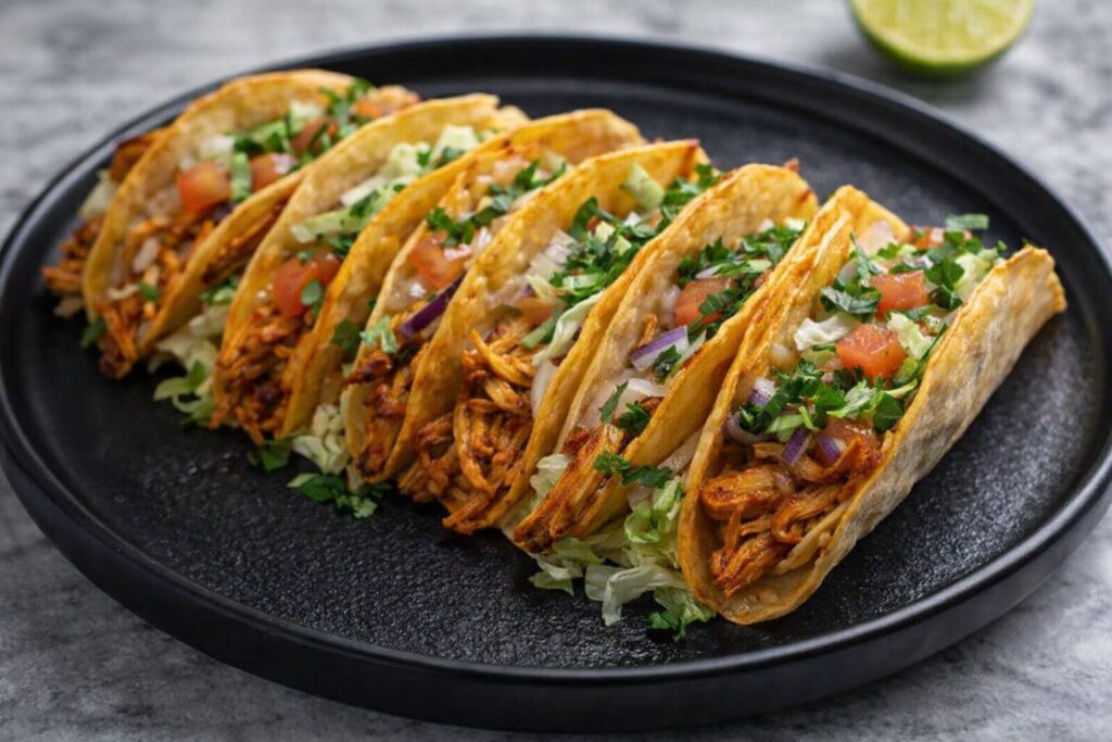 Mini Baked Chicken Tacos
