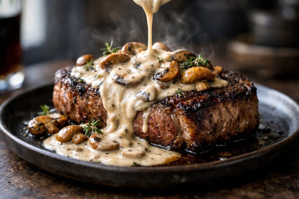 mushroom sauce for steak