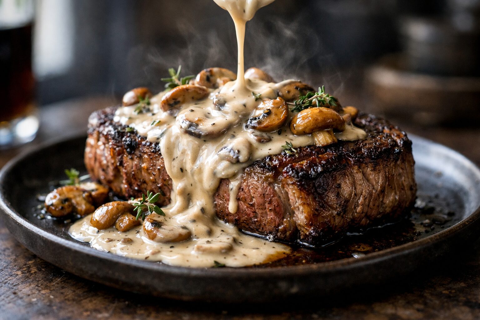 mushroom sauce for steak