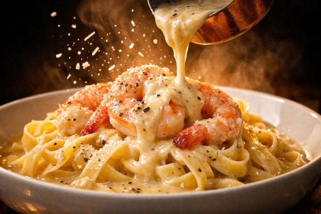 Parmesan Shrimp Sauce Recipe – Creamy, Rich & Ready in 15 Min