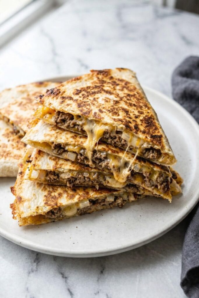 Easy Smashburger Quesadillas — Crispy, Cheesy & Fast