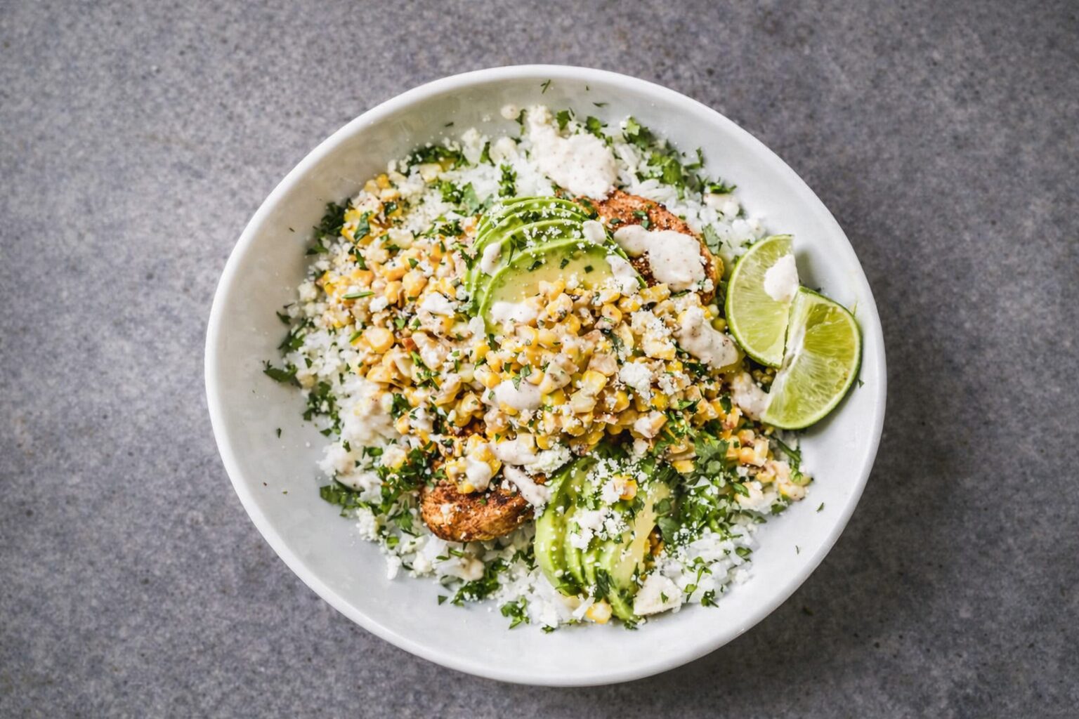 Street Corn Chicken Bowl