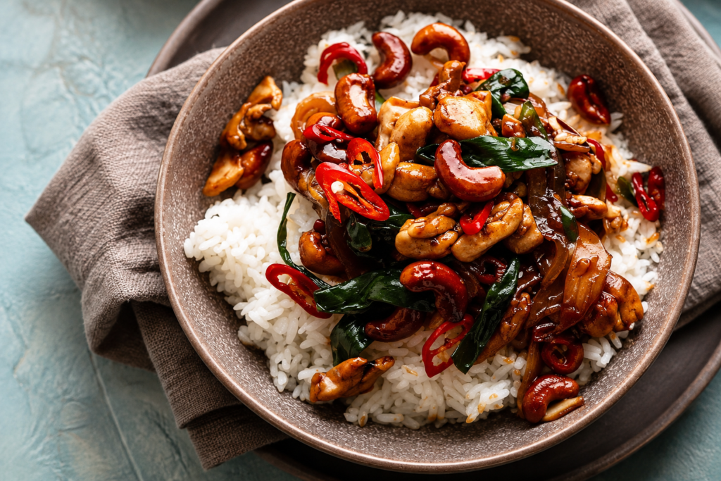 Thai Cashew Chicken (Gai Pad Med Mamuang) in 25 Min
