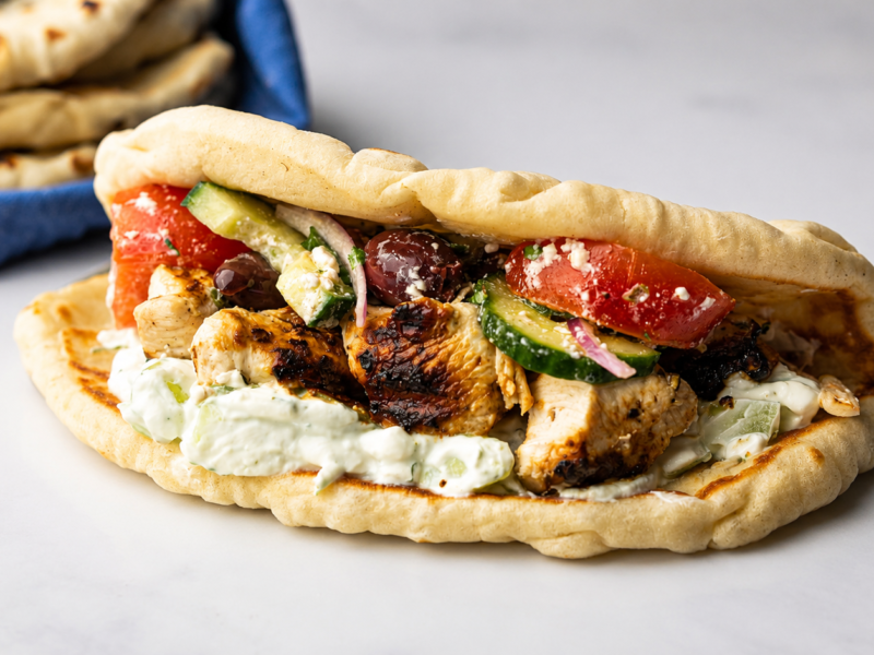 Chicken Souvlaki grec