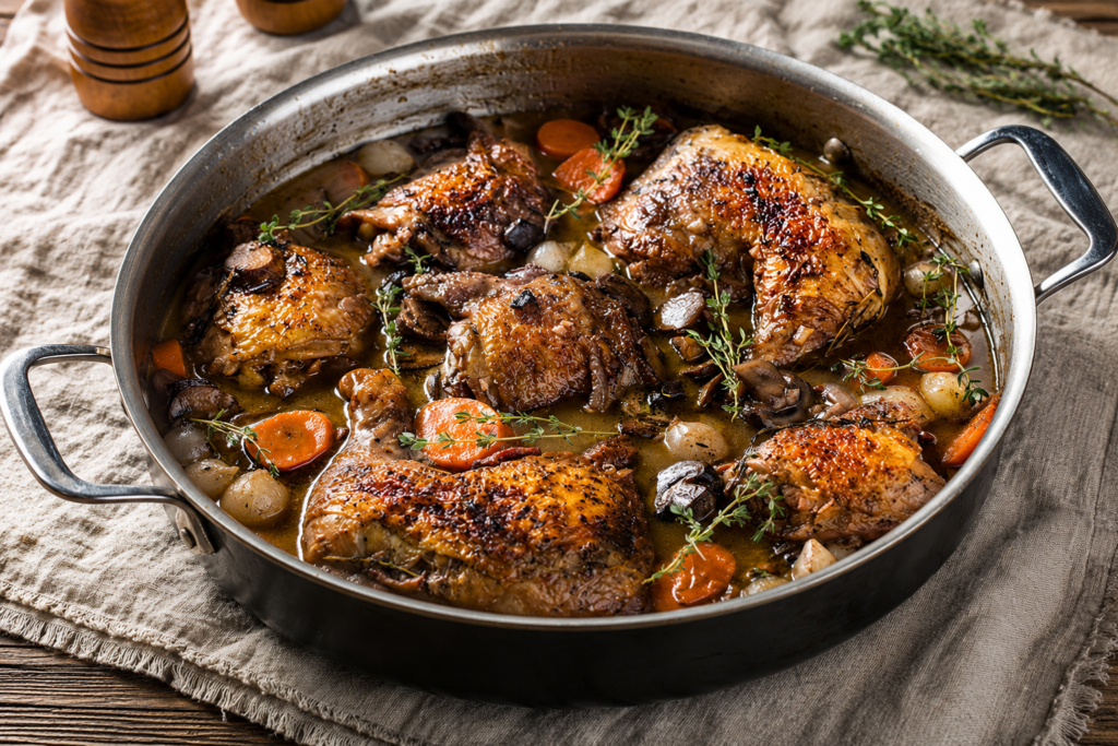 Coq au Vin Without Wine: Alcohol-Free French Recipe