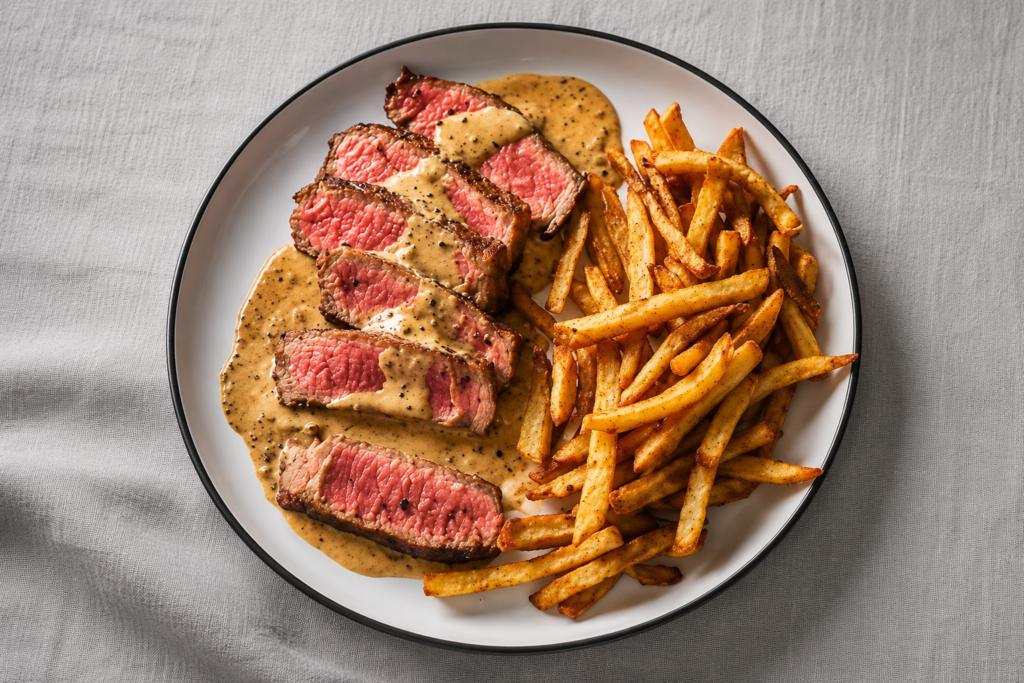 Steak au Poivre Without Alcohol: French Recipe (No Cognac)