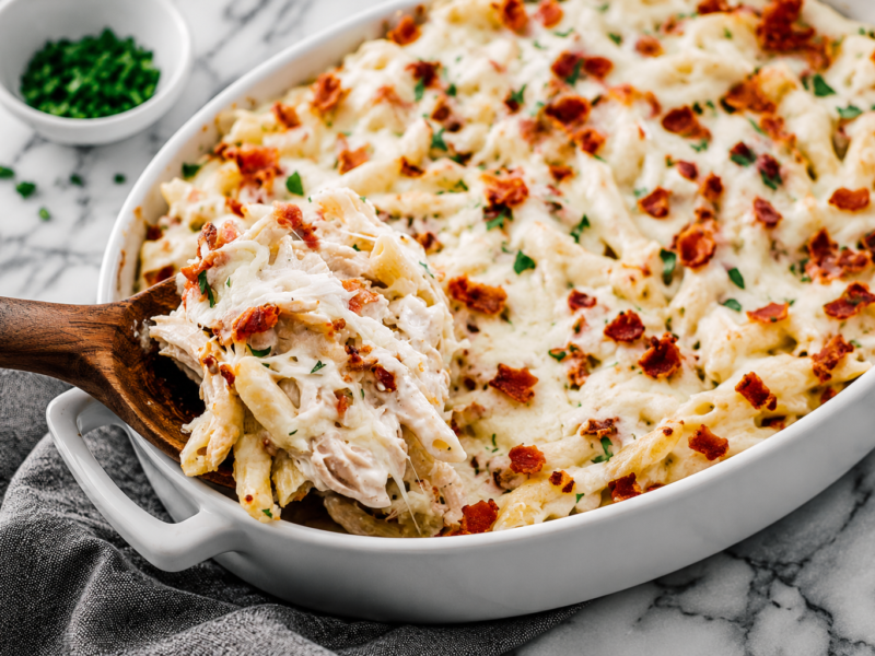chicken bacon ranch pasta