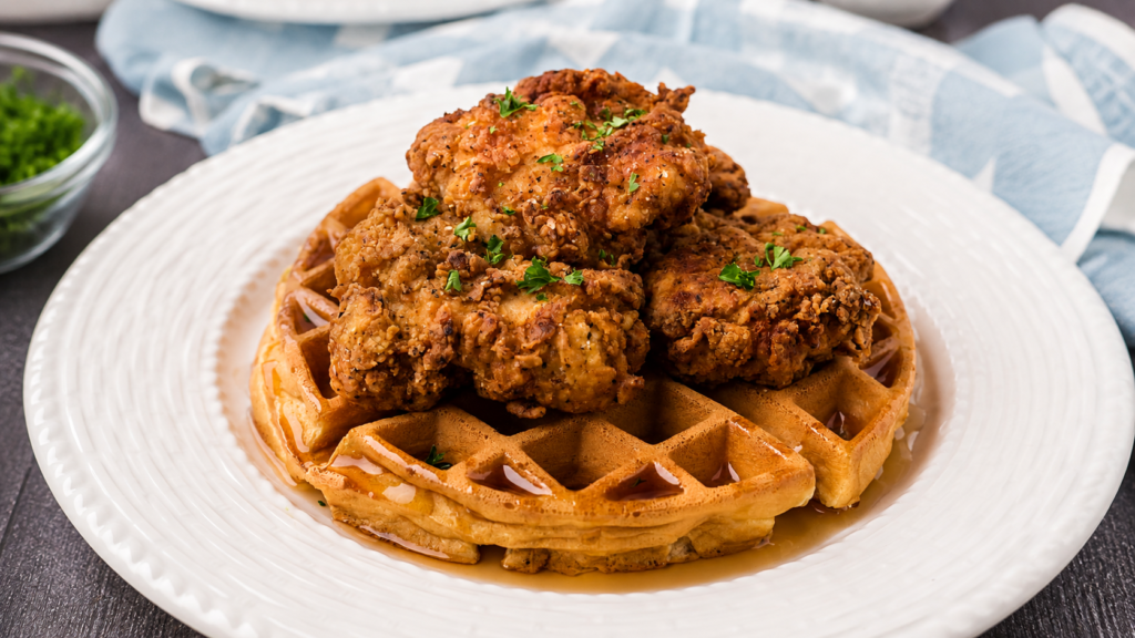 chicken and waffles