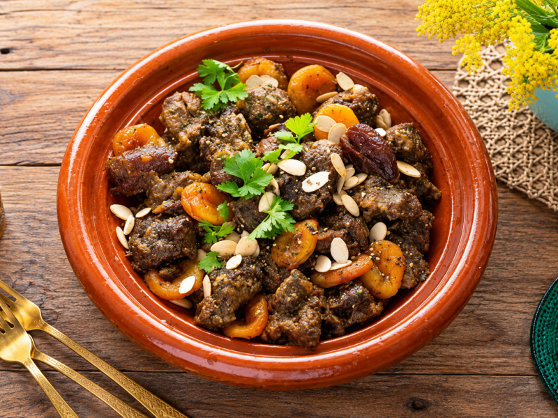 moroccan lamb tagine with apricots