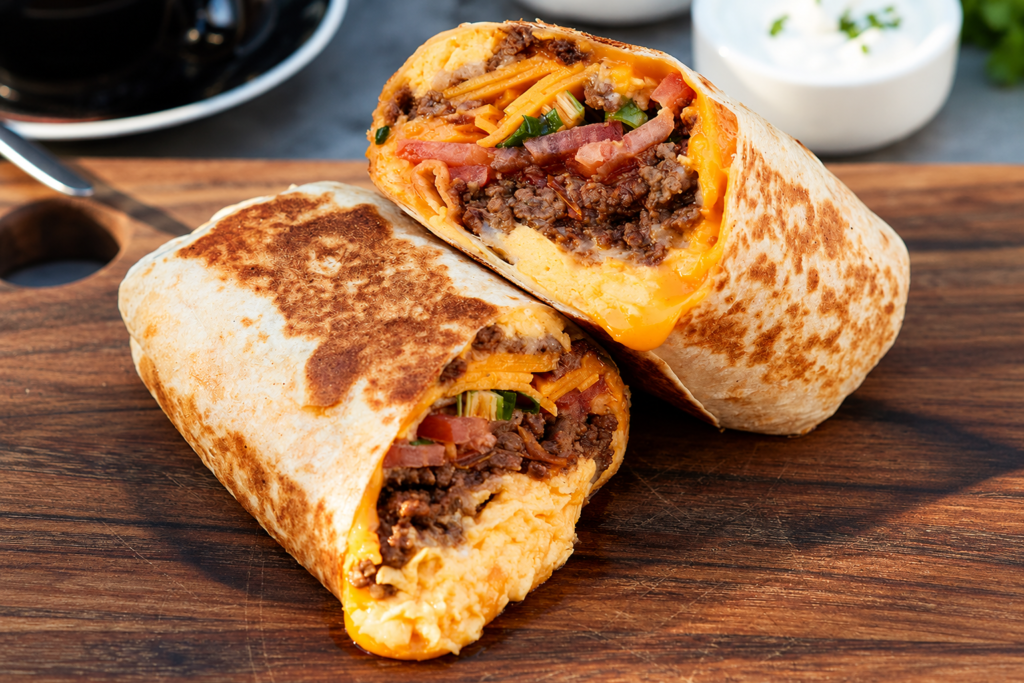 Beef Breakfast Burrito (Meal Prep, 5 Days)