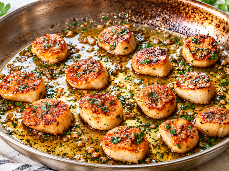 pan-seared scallops